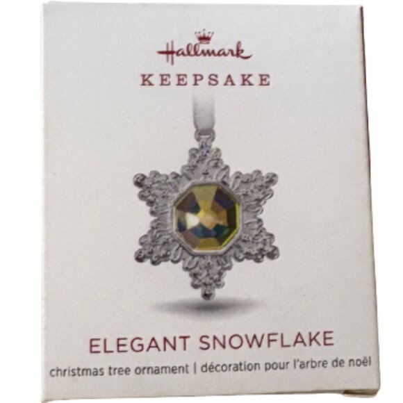 Hallmark Other - Hallmark Keepsake Ornament Elegant Snowflake 2018 | Sterling-Silver Plated | NIB